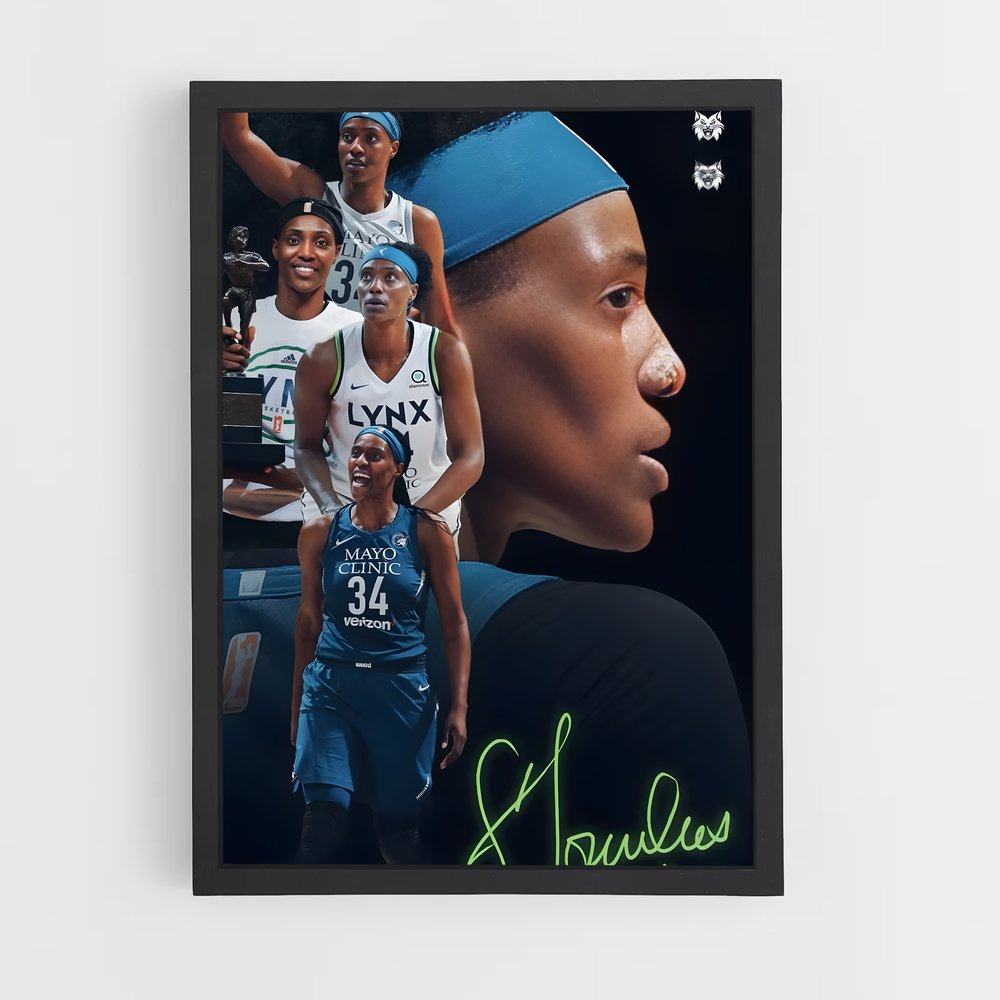 Poster Sylvia de fowles – affiche Basketball (vue 2)